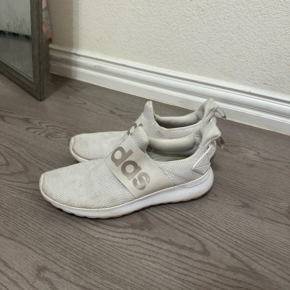 Adidas Cream Slip-On Sneakers